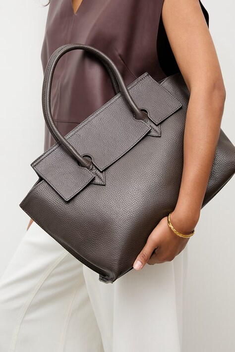 Answear.LAB poseta de piele culoarea maro