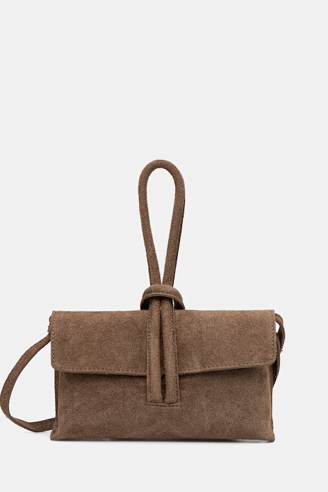 Answear.LAB kopertówka zamszowa kolor beżowy