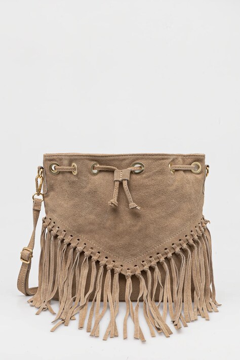 Answear.LAB borsa in pelle scamosciata colore beige