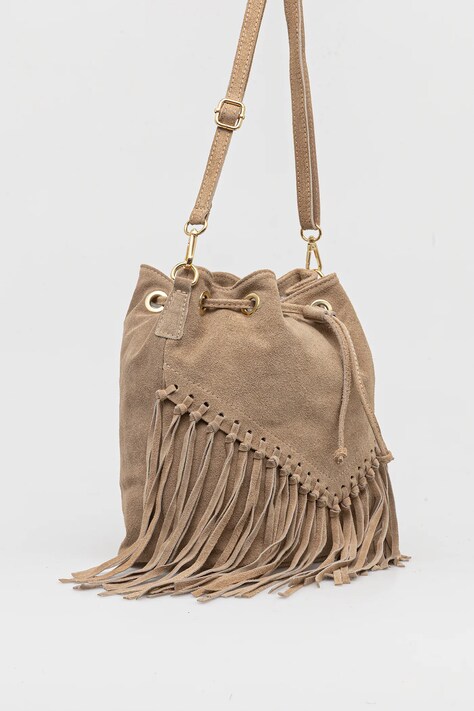 Answear.LAB borsa in pelle scamosciata colore beige