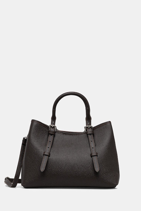 Answear.LAB torebka skórzana kolor brązowy