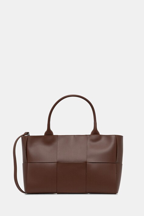 Answear.LAB torebka skórzana kolor bordowy