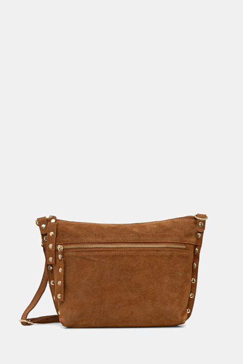 Answear.LAB torebka zamszowa kolor brązowy