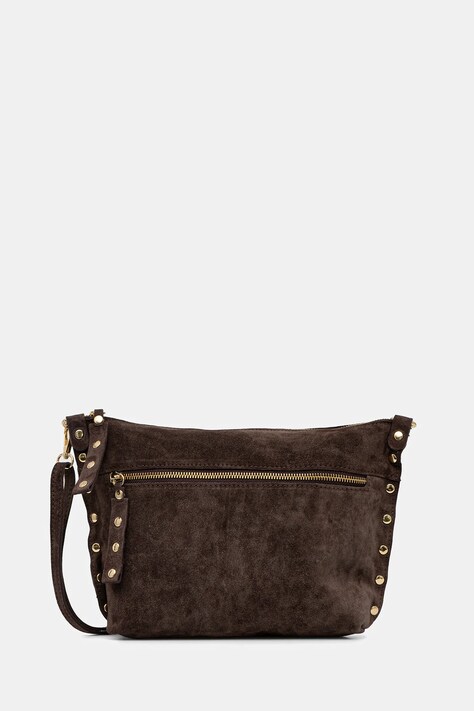 Answear.LAB torebka zamszowa kolor brązowy