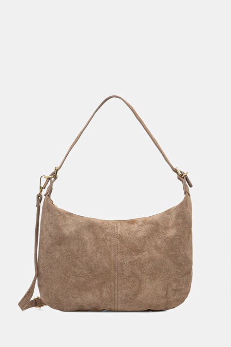 Answear.LAB torebka zamszowa kolor brązowy