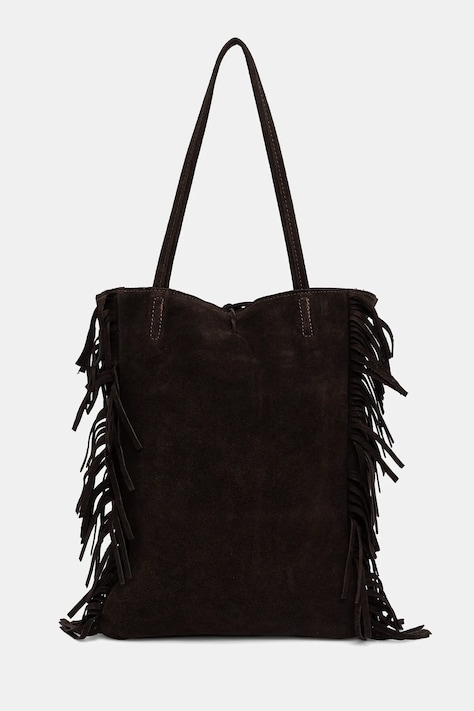 Answear.LAB torebka zamszowa kolor brązowy