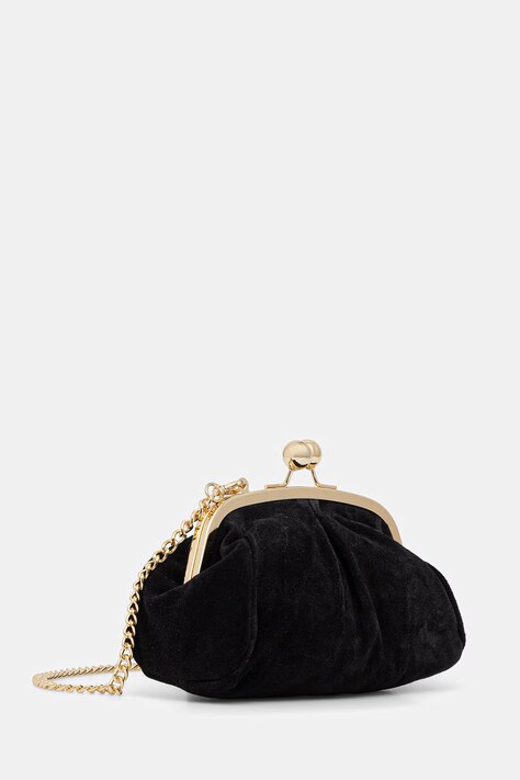 Semišové psaníčko Answear.LAB černá barva