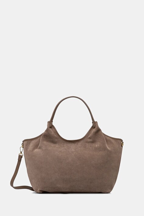 Answear.LAB torebka zamszowa kolor brązowy