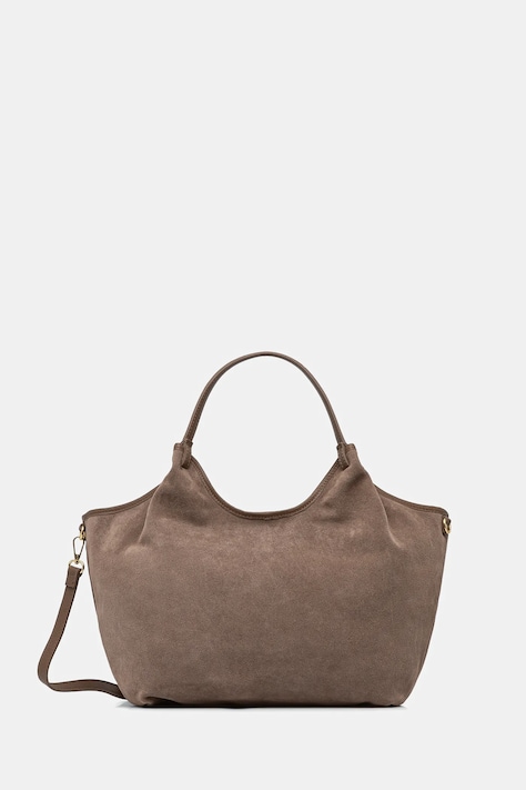 Answear.LAB torebka zamszowa kolor brązowy