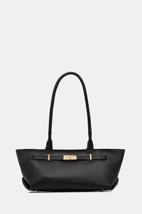 Answear.LAB torebka skórzana kolor czarny