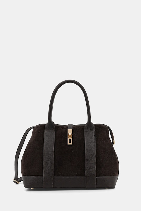 Answear.LAB torebka skórzana kolor brązowy