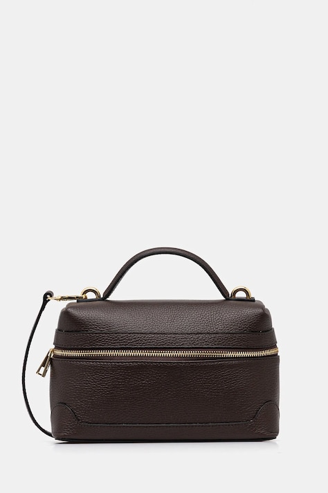 Answear.LAB torebka skórzana kolor brązowy