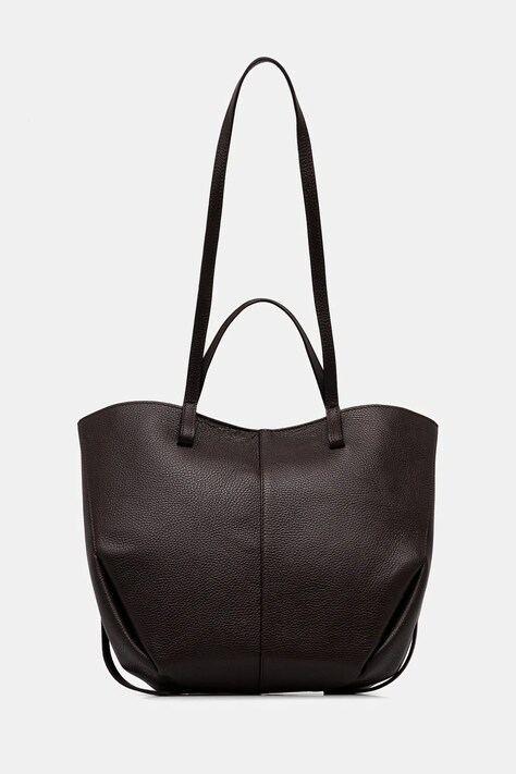 Answear.LAB torebka skórzana kolor brązowy