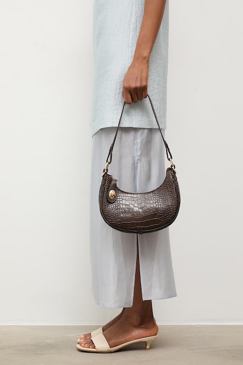 Kožená kabelka Answear.LAB hnedá farba