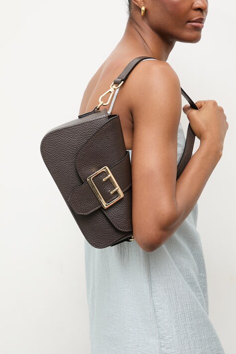 Кожаная сумочка Answear.LAB цвет коричневый