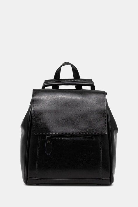 Answear.LAB plecak skórzany damski kolor czarny mały