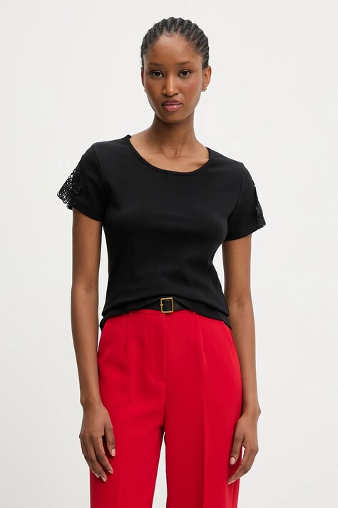 Answear.LAB t-shirt damski kolor czarny