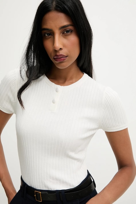 Answear.LAB t-shirt damski kolor biały