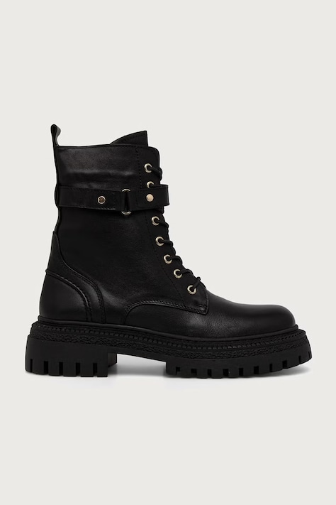 Answear.LAB Workers sulla banchina da donna in pelle nero