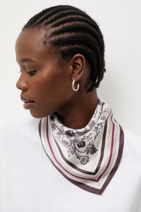 Answear.LAB apaszka damska jedwabna beżowa