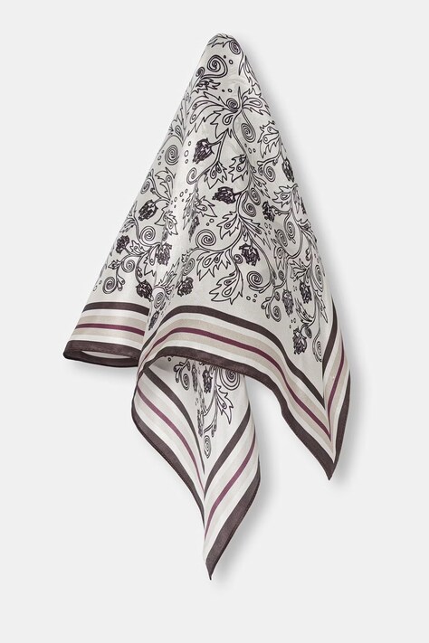 Answear.LAB apaszka damska jedwabna beżowa