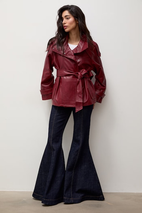Answear.LAB Jeansy bootcut damskie granatowe