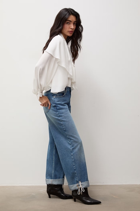 Answear.LAB Jeansy damskie niebieskie