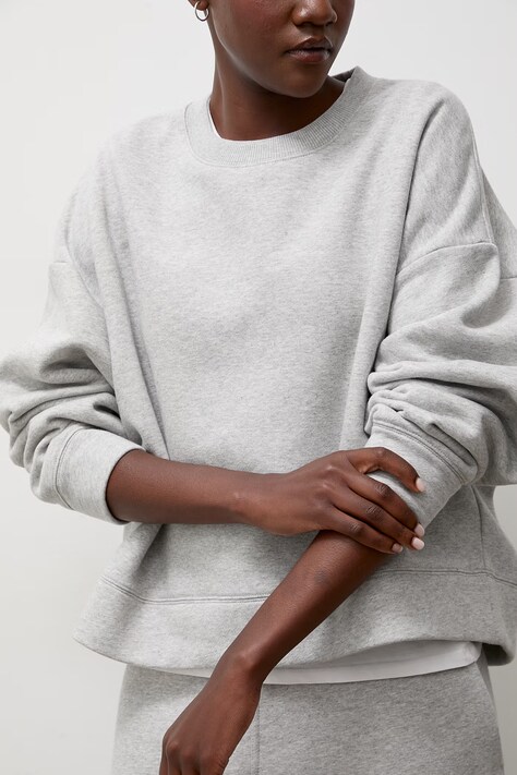 Answear.LAB Bluza oversize damska bawełniana szara