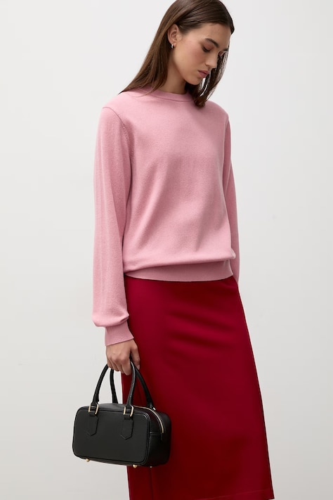 Answear.LAB sweter damski z wełny merino różowy