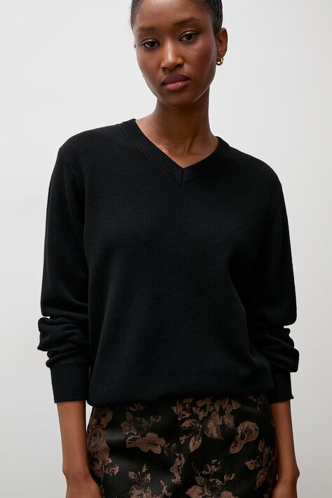 Answear.LAB sweter damski z wełny merino czarny