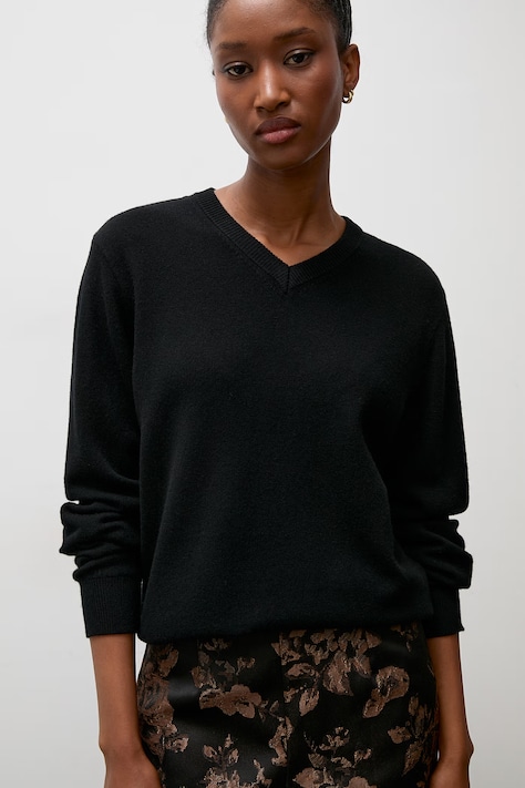 Answear.LAB sweter damski z wełny merino czarny