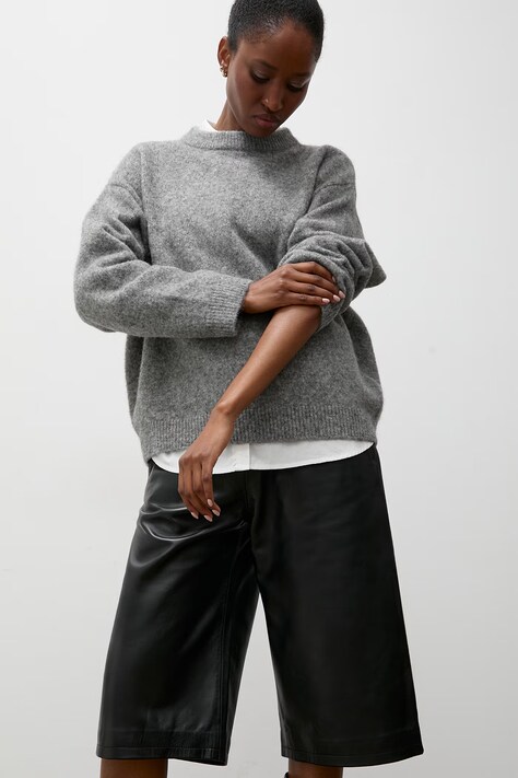 Answear.LAB Sweter damski z wełną szary