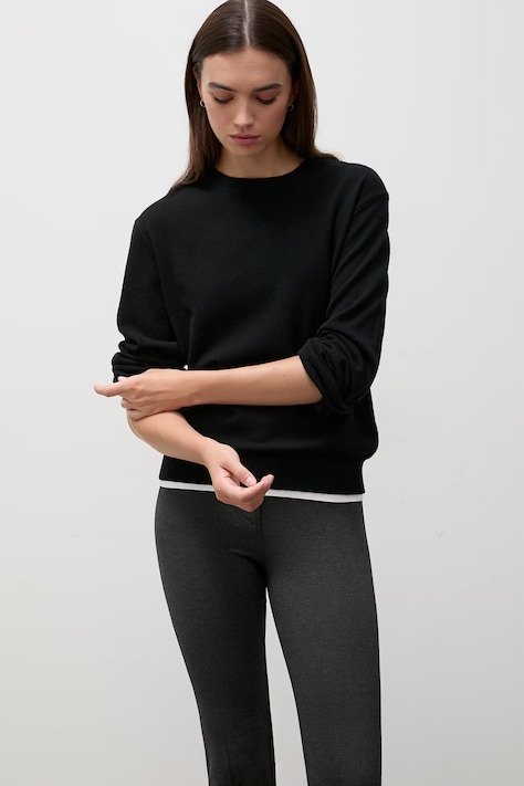 Answear.LAB Sweter damski wełniany czarny