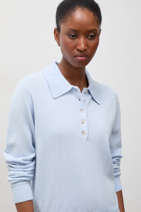Answear.LAB Sweter damski z wełny merino niebieski
