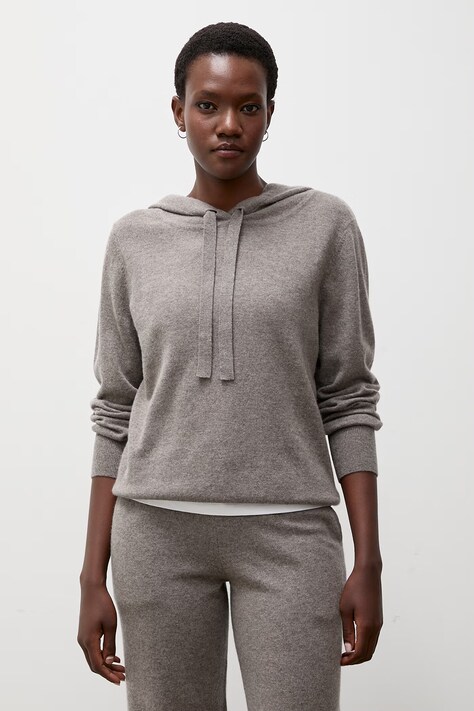 Answear.LAB Sweter damski z kaszmirem brązowy