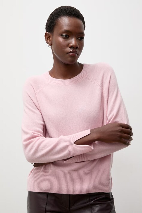 Answear.LAB Sweter damski wełniany różowy