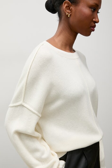 Answear.LAB Sweter damski z kaszmirem beżowy