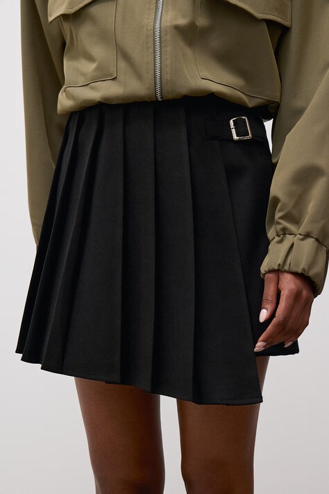 Answear.LAB Spódnicospodnie damskie z wiskozą czarne high waist