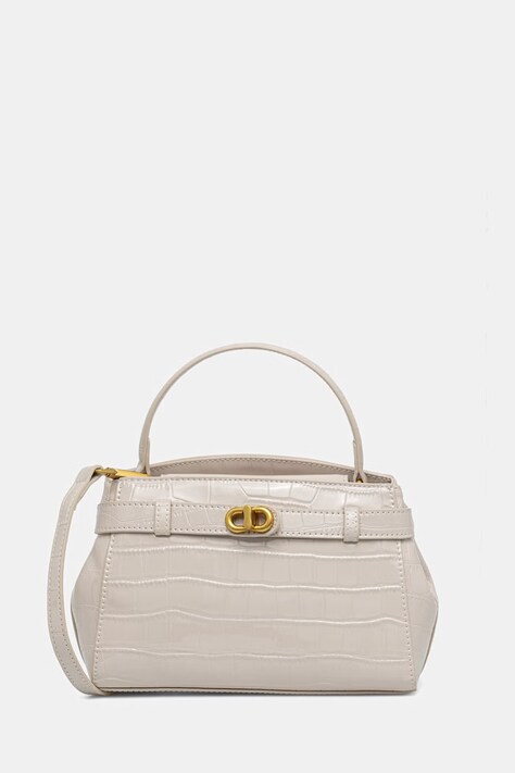 Answear.LAB torebka crossbody damska skórzana beżowa