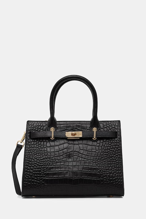 Answear.LAB torebka shopper damska skórzana czarna