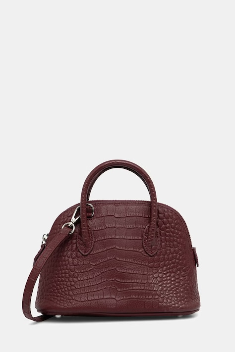 Answear.LAB torebka crossbody damska skórzana bordowa