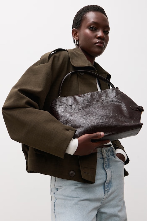 Answear.LAB Сумочка hobo для женщин из искусственной кожи коричневая