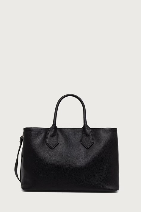 Answear.LAB torebka shopper damska skórzana czarna