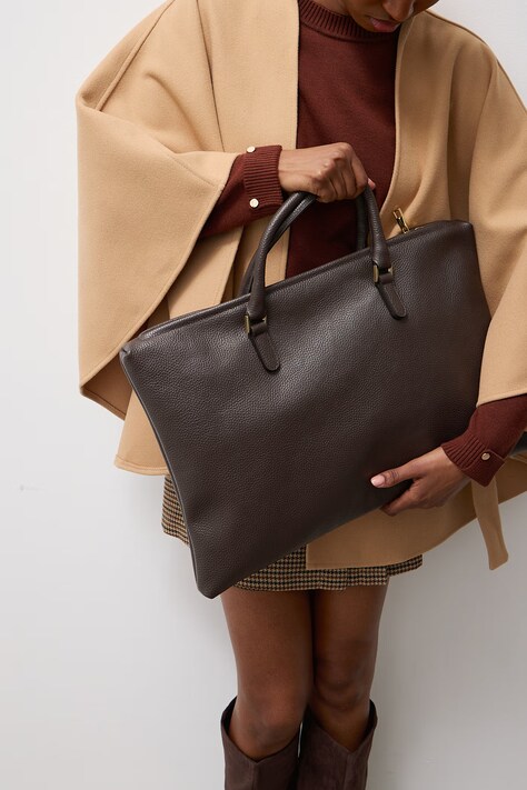 Answear.LAB Shopper torba za žene od kože smeđa