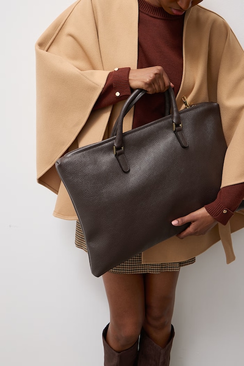 Answear.LAB Shopper torba za žene od kože smeđa