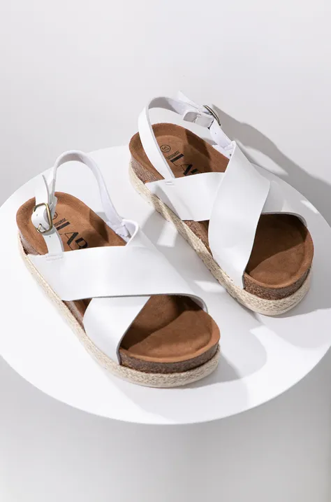 Answear Lab sandały damskie kolor biały na platformie