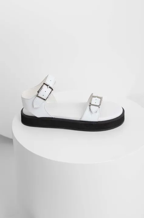 Kožne sandale Answear Lab za žene, boja: bijela