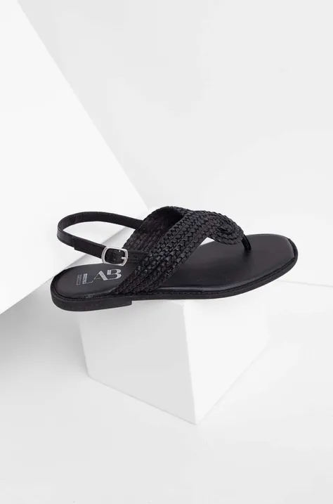 Kožne sandale Answear Lab za žene, boja: crna
