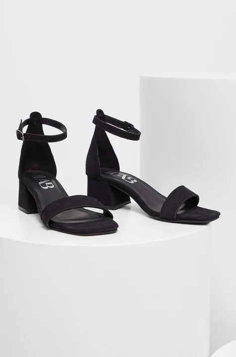 Замшеві сандалі Answear Lab колір чорний