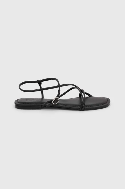 Kožené sandále Answear Lab dámske, čierna farba